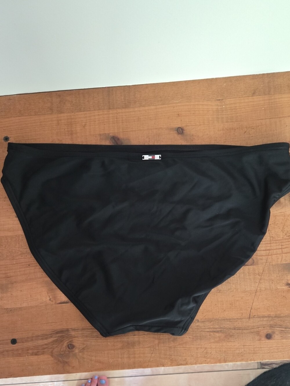 Tommy Hilfiger - Black Bikini Bottom with Signature Logo (New Without Tag)